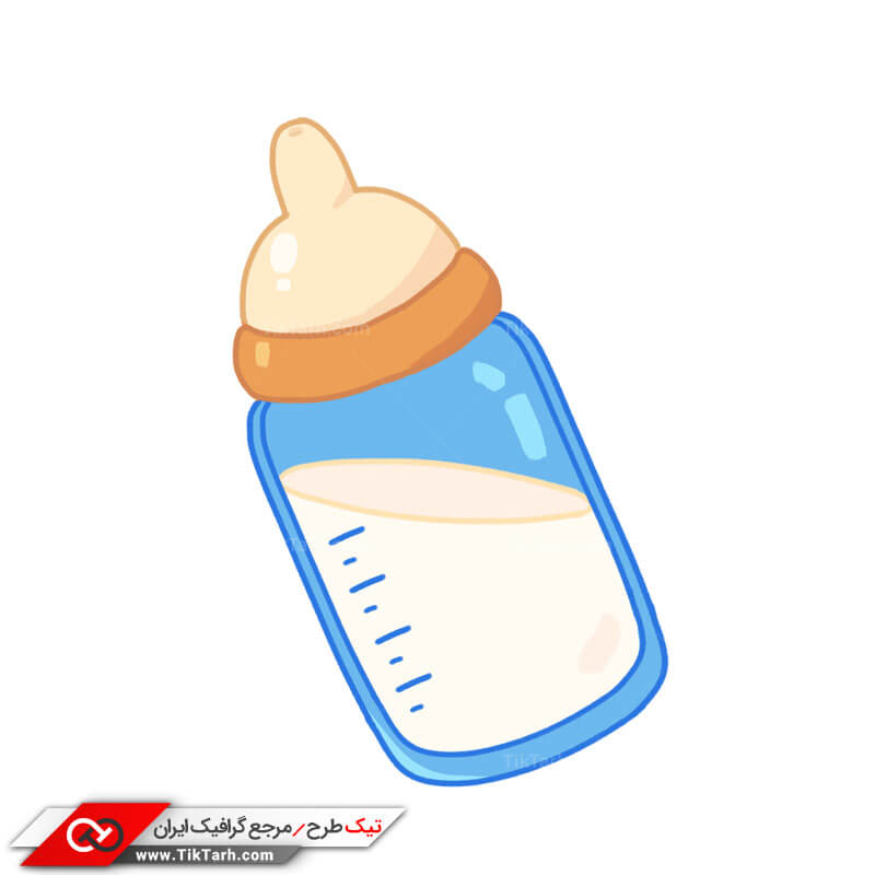 طرح کلیپ آرت شیشه شیر با درجه بندی