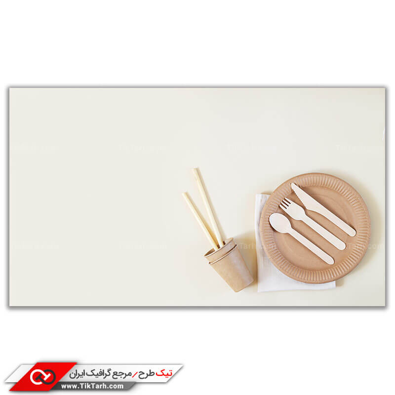 عکس گرافیکی ظروف یکبار مصرف