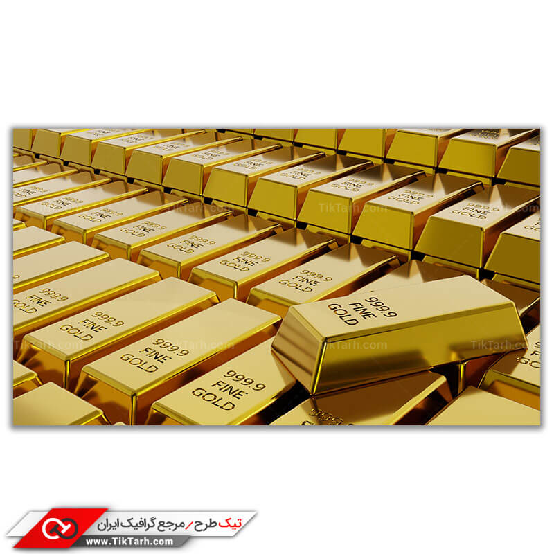 تصویر با کیفیت شمش طلا