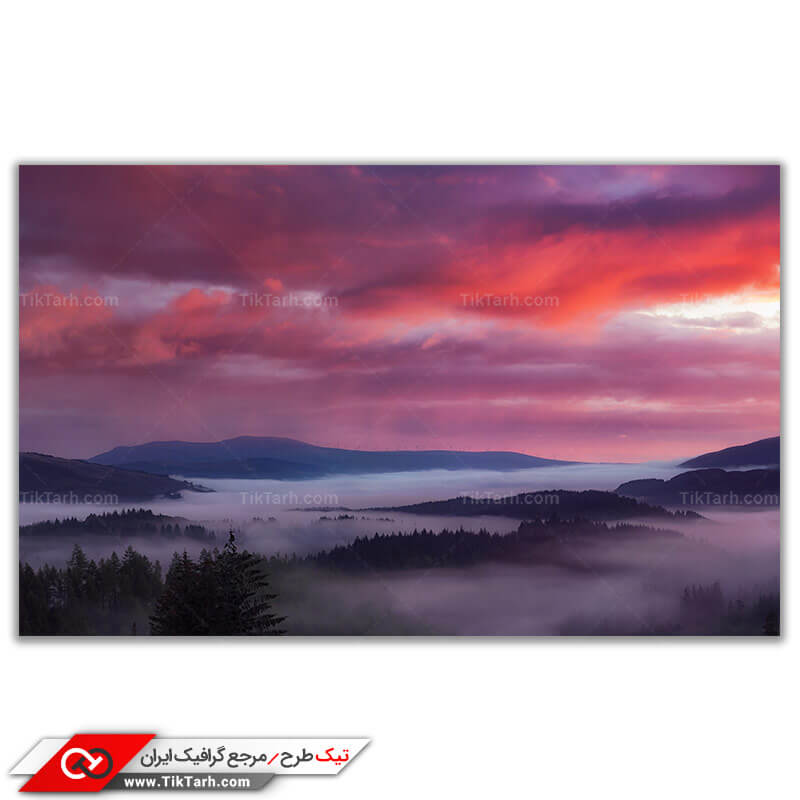 تصویر باکیفیت آسمان صورتی
