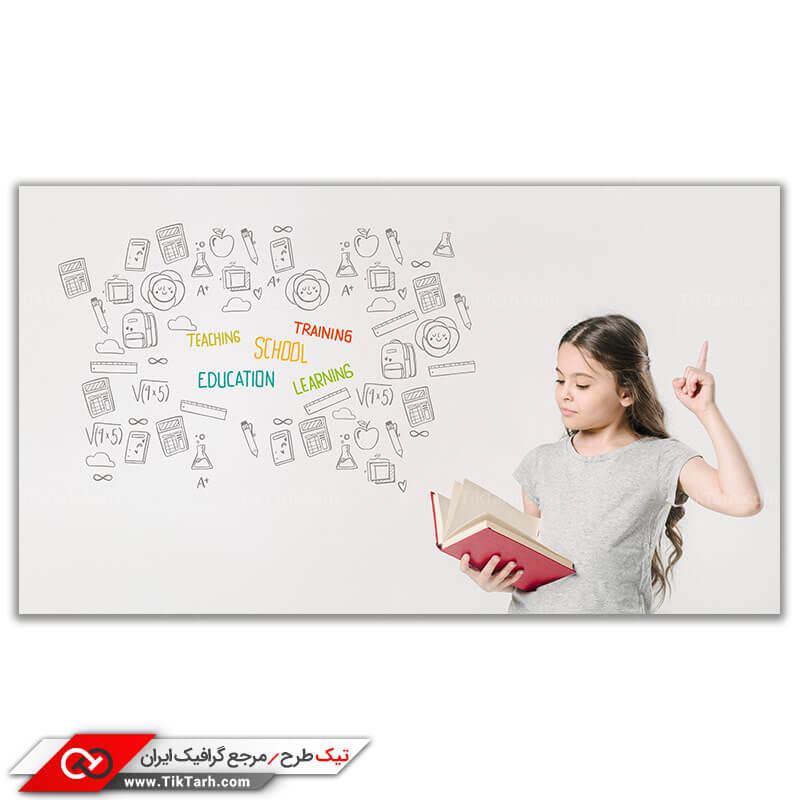 عکس گرافیکی باکیفیت دانش آموز دختر