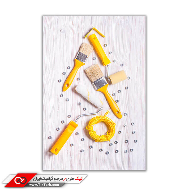 دانلود عکس ابزار نقاشی ساختمان