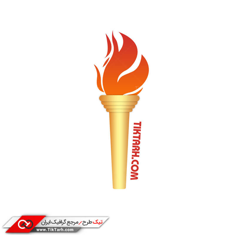 دانلود طرح لایه باز لوگو مشعل