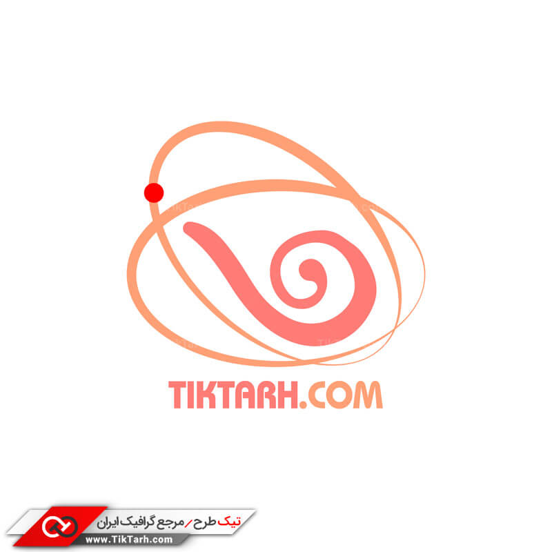 طرح لایه باز لوگو فانتزی مدار حلقه ای