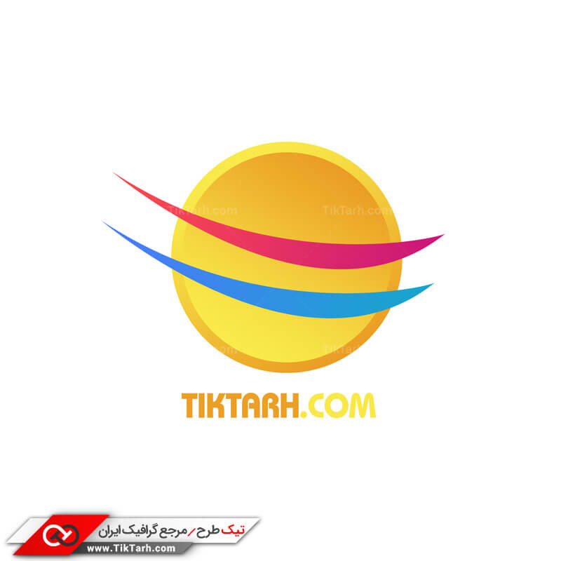 طرح لایه باز با کیفیت لوگو خورشید