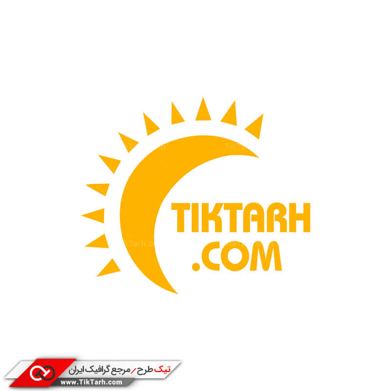 طرح لایه باز لوگو خورشید