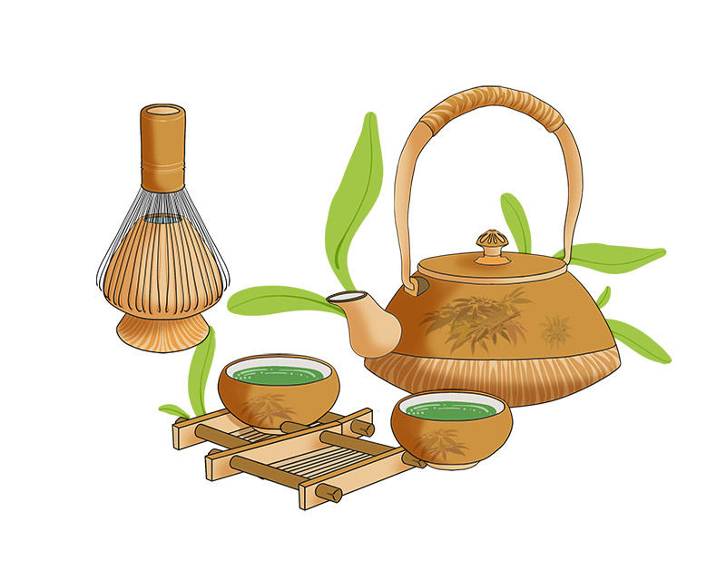 طرح کلیپ آرت دمنوش های گیاهی