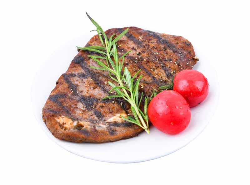 دانلود طرح گوشت استیک کبابی با گوجه
