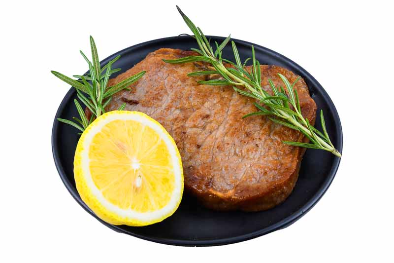 دانلود طرح گوشت استیک کبابی و لیمو ترش