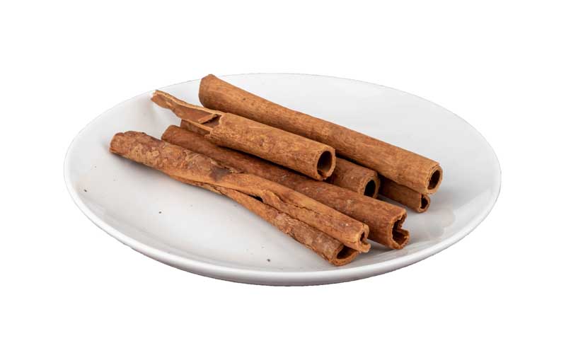 طرح دارچین داخل بشقاب