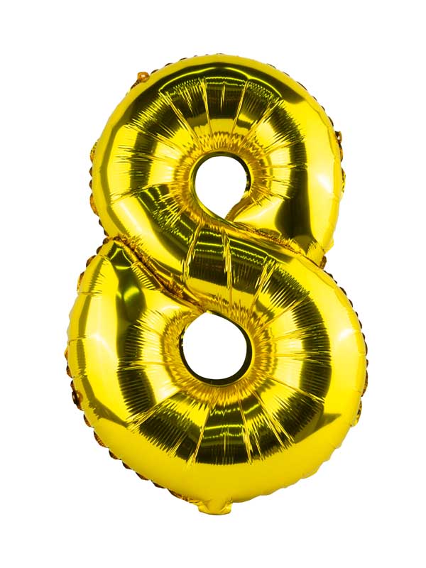طرح بادکنک فویلی عدد 8
