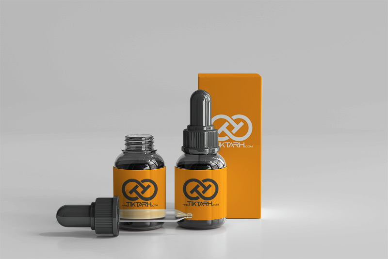 طرح موکاپ ظرف های قطره چکان