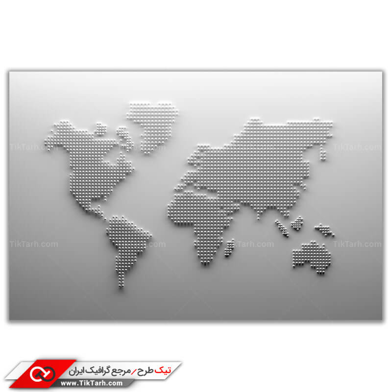 تصویر باکیفیت نقشه قاره ها