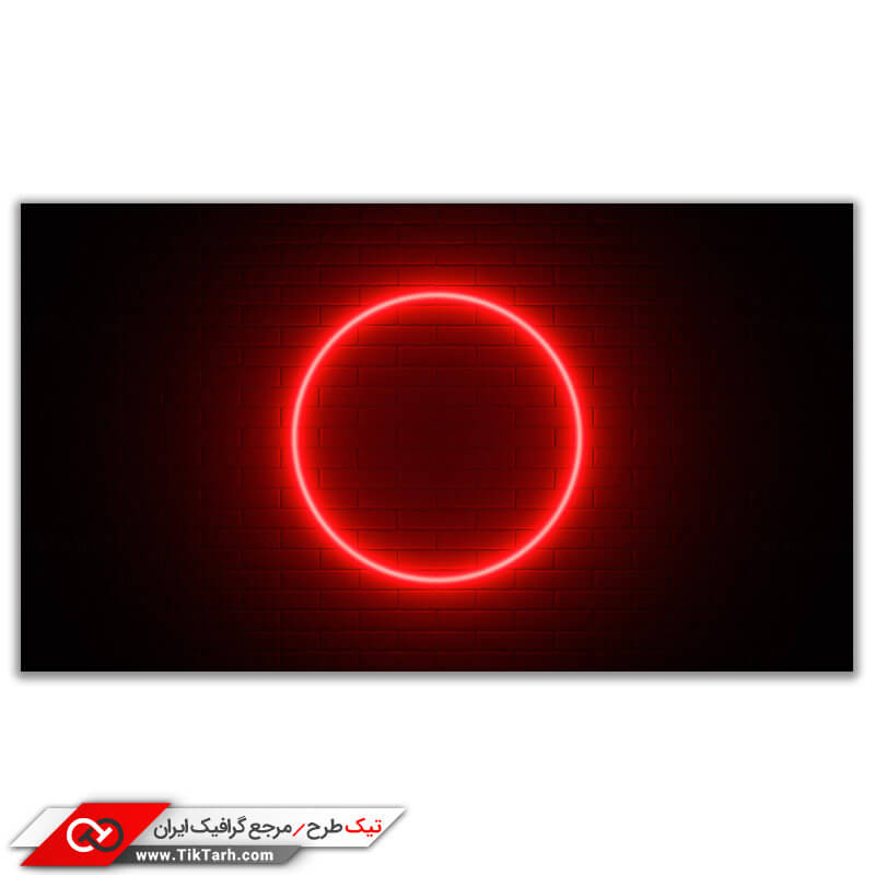 تصویر باکیفیت دایره نوری قرمز