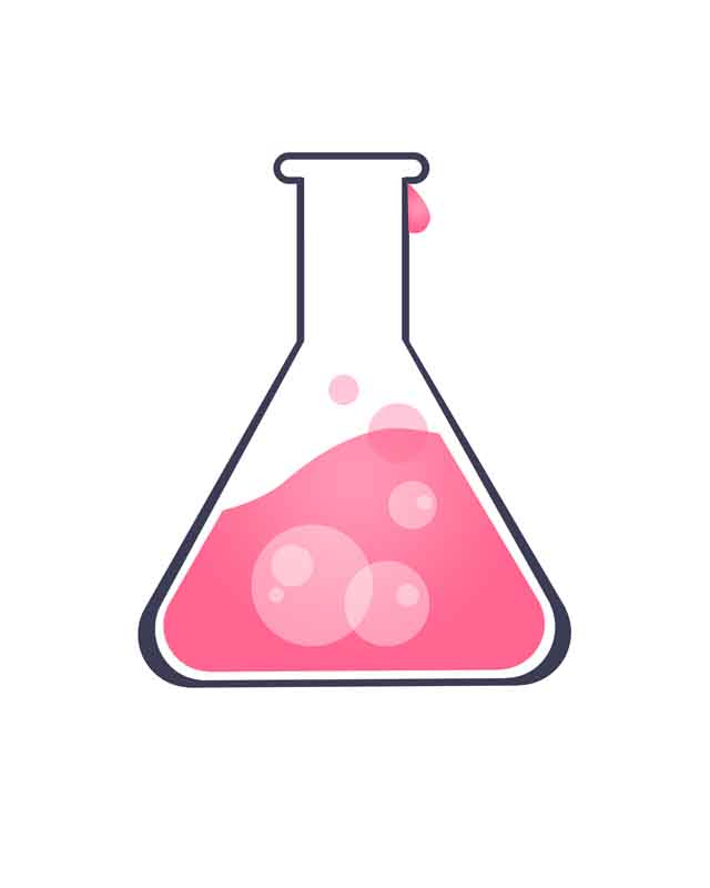 طرح کلیپ آرت محلول شیمیایی
