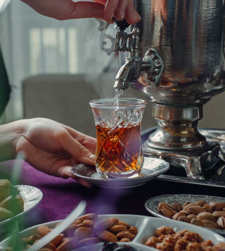 دانلود عکس سماور و فنجان چای