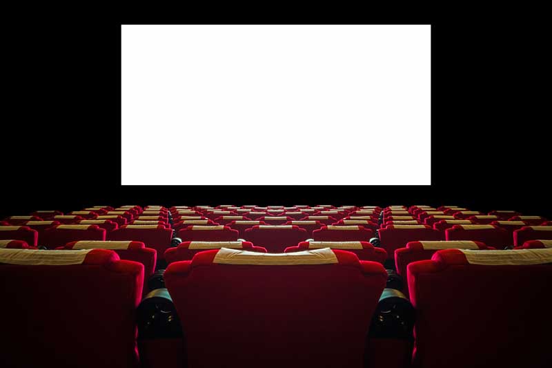 تصویر باکیفیت پرده سینما