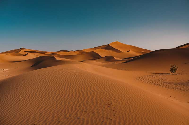تصویر باکیفیت صحرای زیبا در مراکش