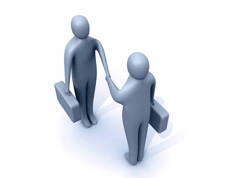 عکس دست دادن آدمک ها