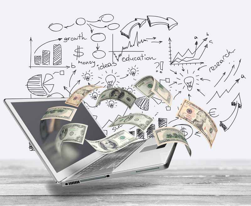 تصویر درآمدزایی از اینترنت
