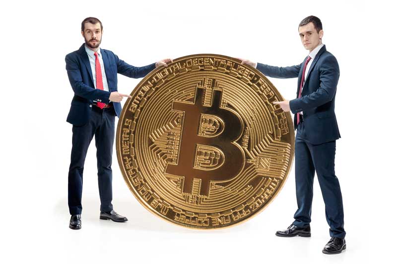 دانلود تصویر باکیفیت سکه بیت کوین بزرگ