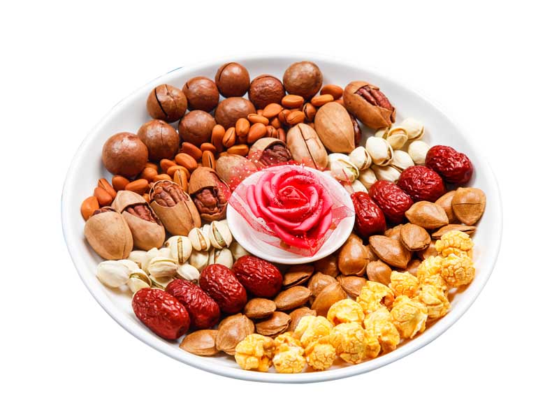 طرح بشقاب آجیل و میوه خشک