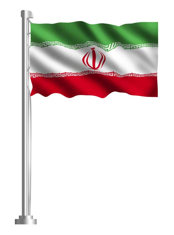 طرح لایه باز اهتزاز پرچم ایران
