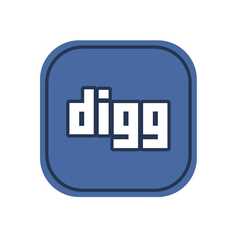 طرح آیکون digg