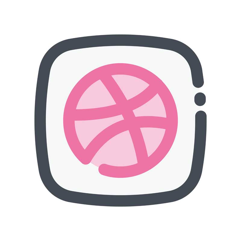 طرح آیکون Dribbble