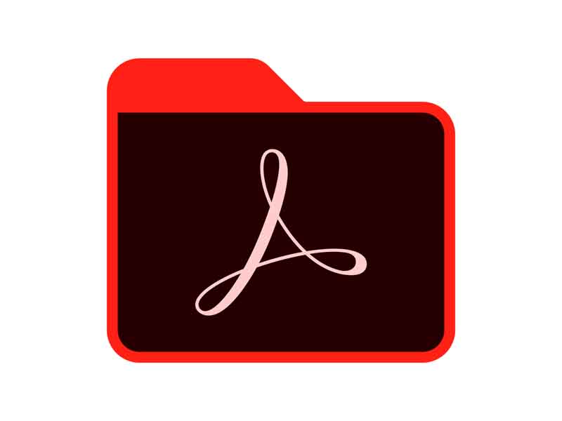 طرح آیکون Adobe acrobat reader