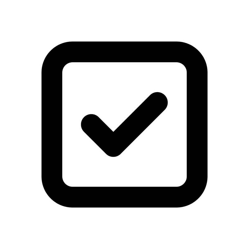 دانلود طرح آیکون تیک مشکی