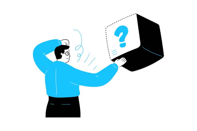 دانلود وکتور مفهومی بسته مجهول