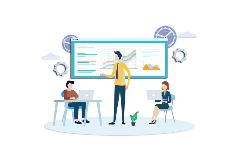 دانلود وکتور مفهومی تیم تحلیل