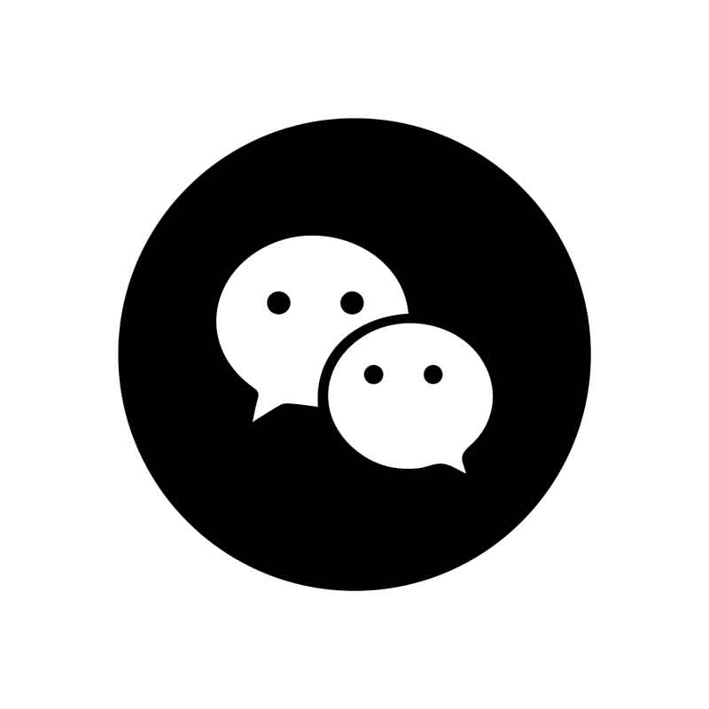 دانلود طرح آیکون وی چت مشکی