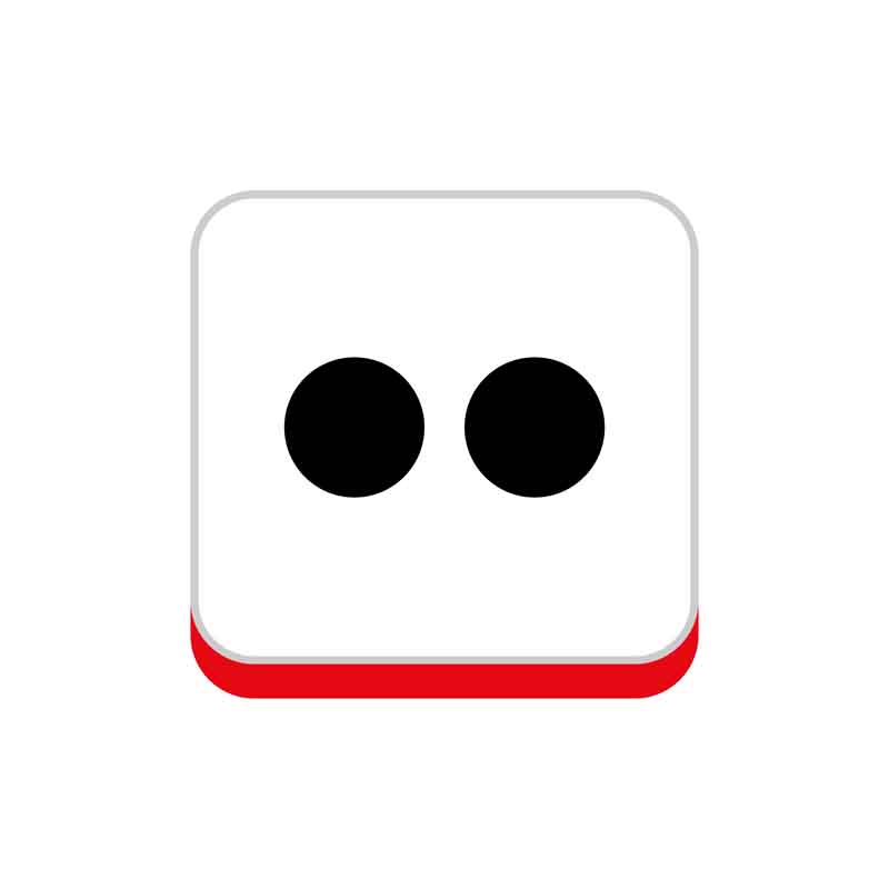 دانلود طرح آیکون مشکی flickr