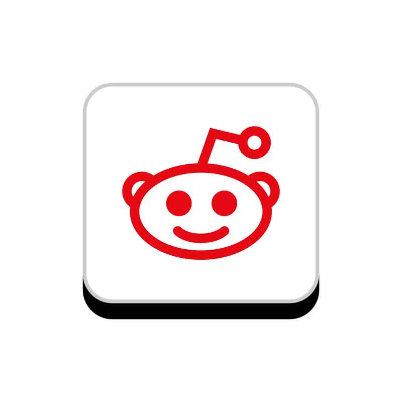دانلود طرح آیکون قرمز reddit