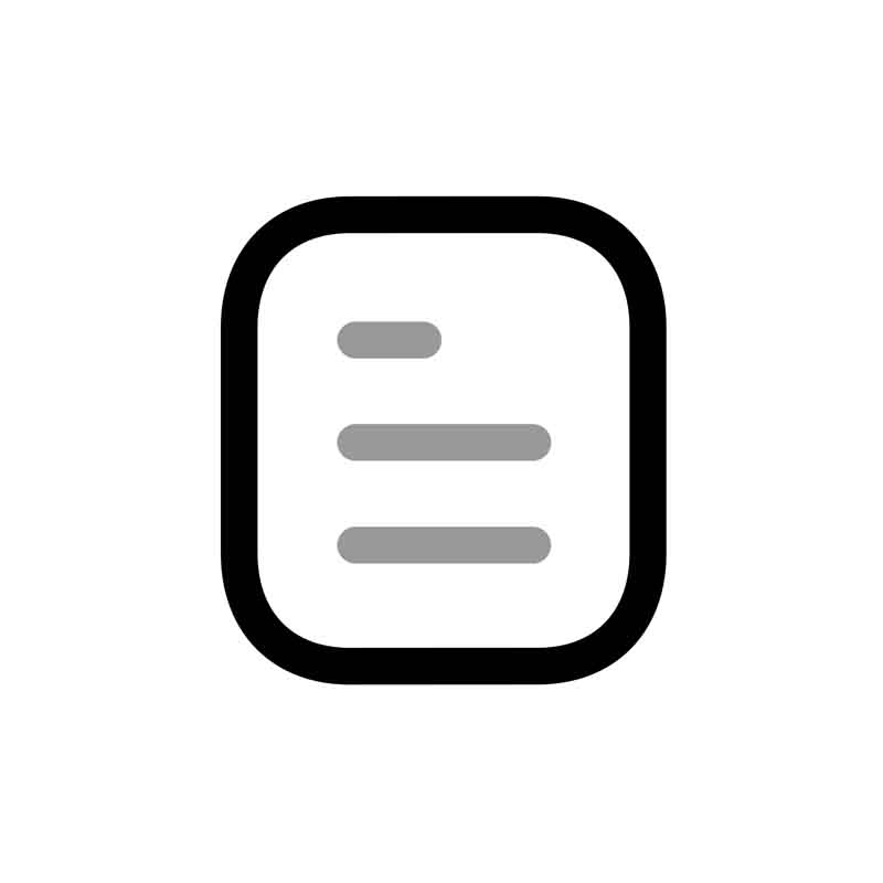 طرح آیکون نوشته سفید