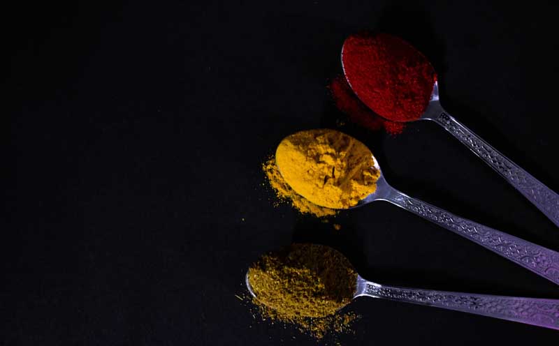 دانلود عکس گرافیکی زردچوبه و فلفل
