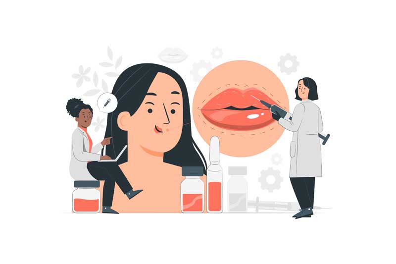 دانلود وکتور مفهومی تزریق ژل