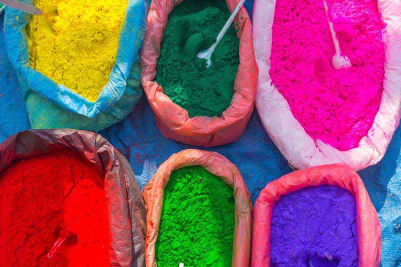دانلود تصویر پودر های رنگ