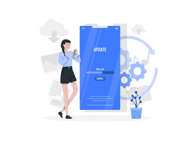 دانلود وکتور مفهومی آپدیت