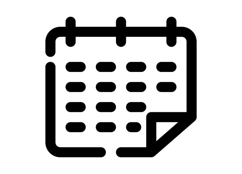 دانلود طرح آیکون ورق زدن تقویم