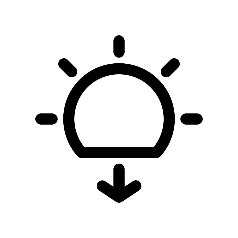 دانلود طرح آیکون کم کردن نور