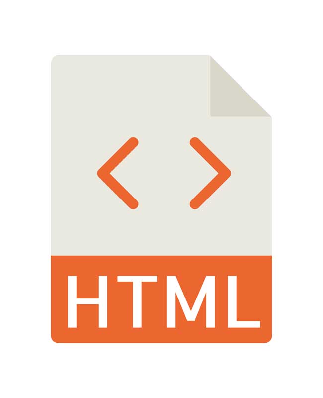 طرح آیکون فایل HTML