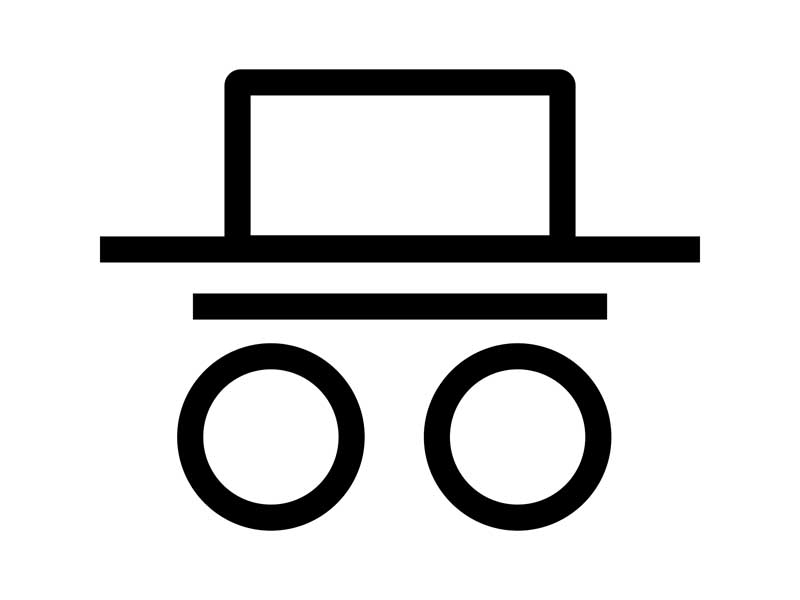 طرح آیکون آدمک عینکی