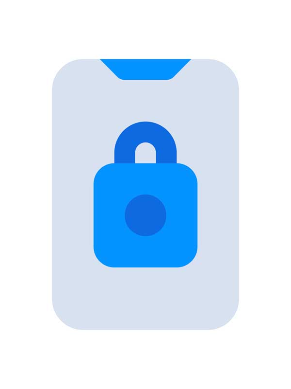 طرح آیکون قفل گوشی موبایل