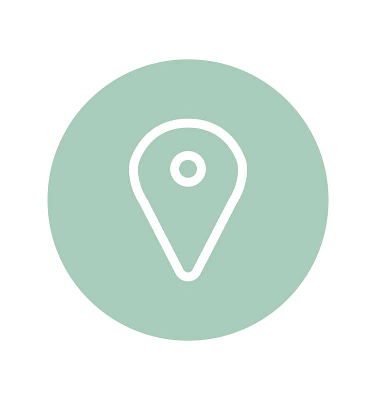 طرح آیکون لوکیشن سبز