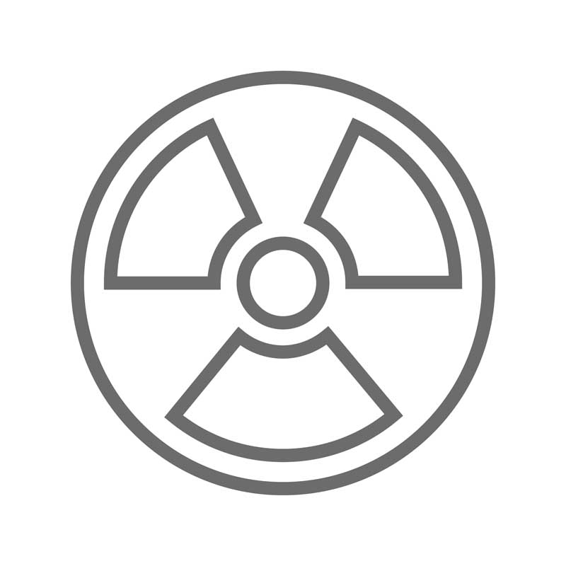 طرح با کیفیت آیکون رادیواکتیو