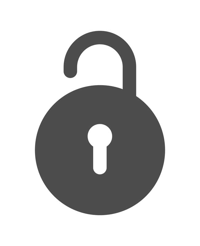 طرح با کیفیت آیکون قفل باز