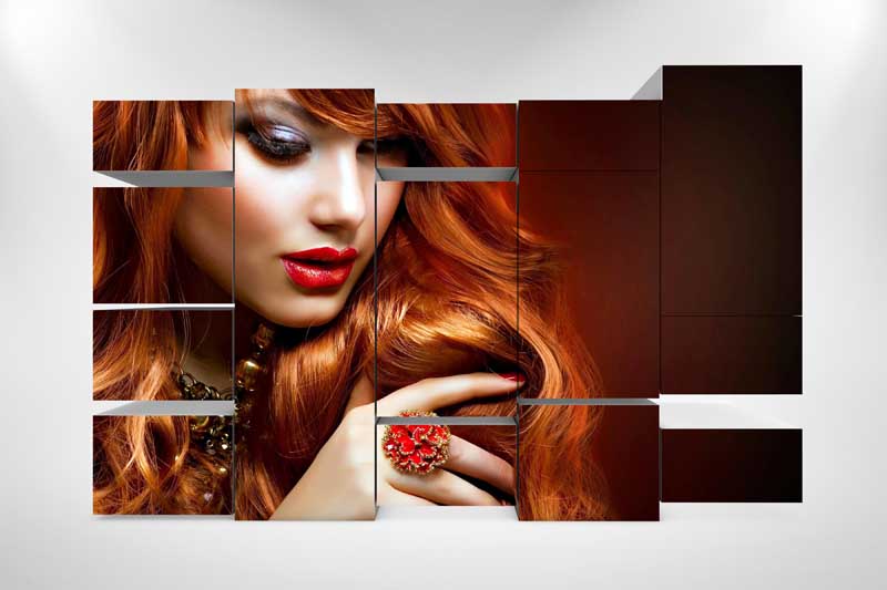 دانلود فون لایه باز عکس سه بعدی مربع
